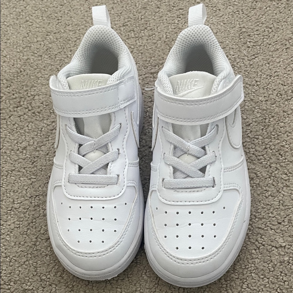 Nike Court Borough Low Recraft toddler shoes in white size 9